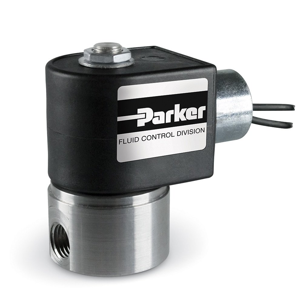 Parker 2-Way Normally Closed, 1-1/4″ NPT Solenoid Valve